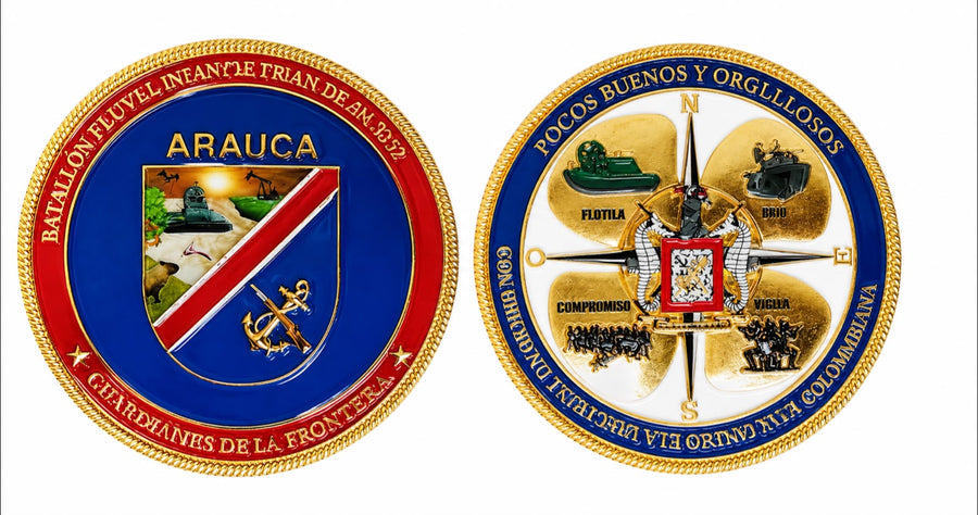 Moneda Batallón Fluvial de Infantería de Marina - Arauca