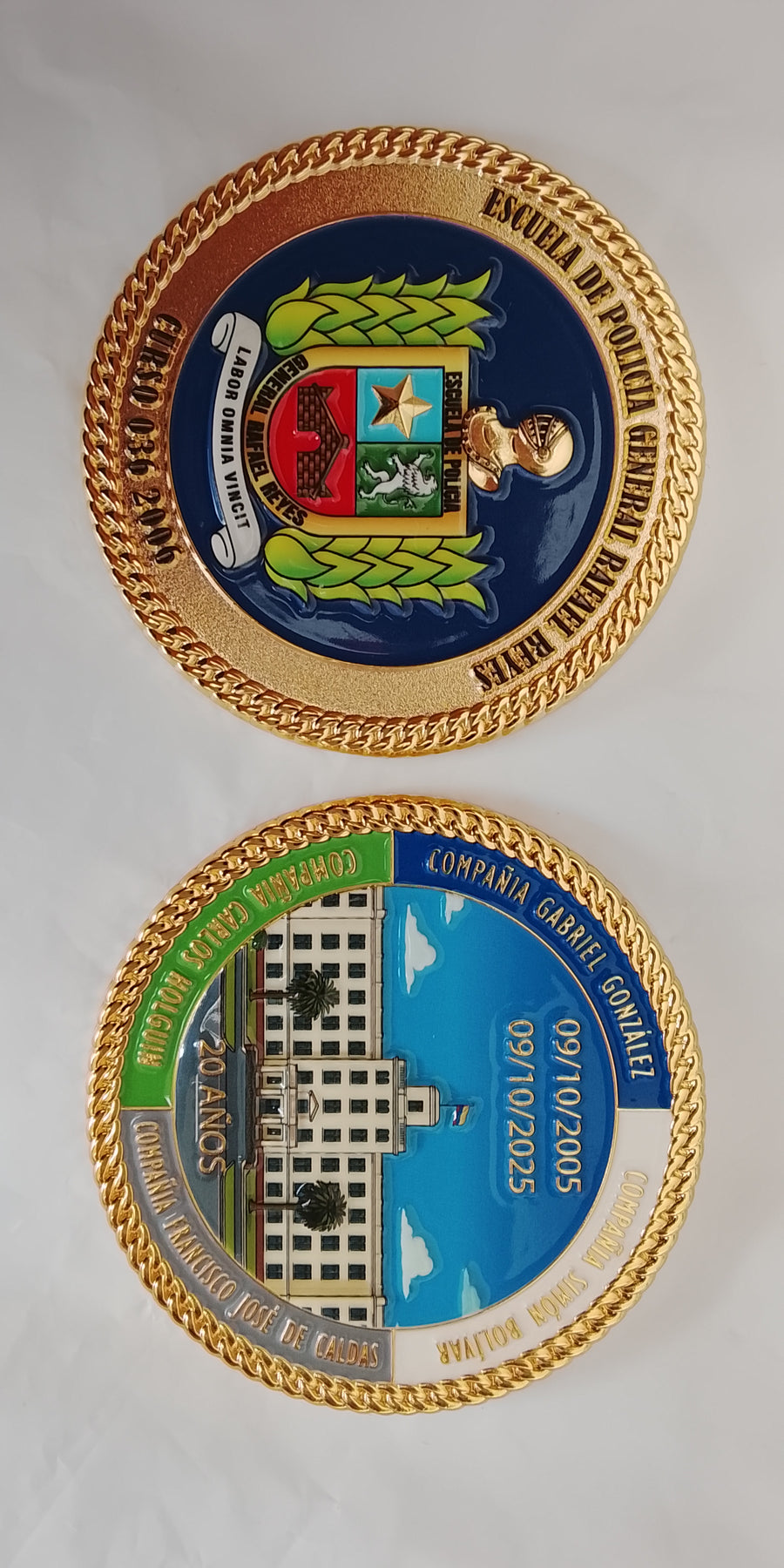 Moneda Escuela General de Policía Rafael Reyes - Curso 036