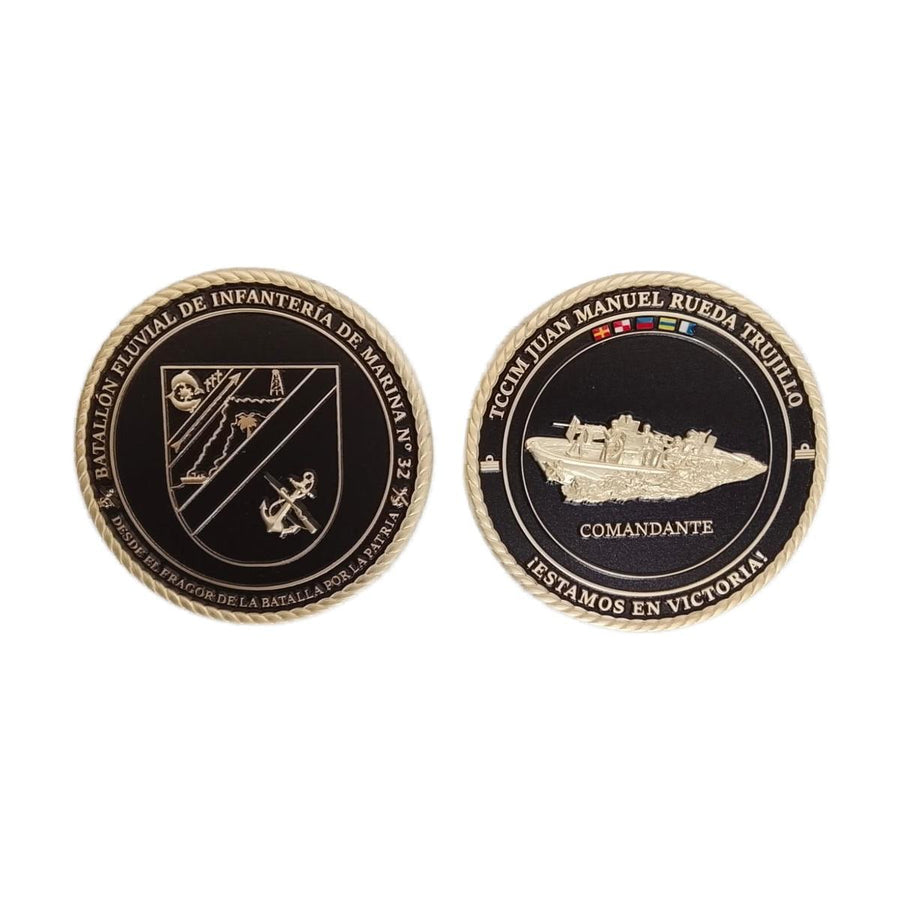 Moneda Batallón de Infantería de Marina No. 32 - Comandante
