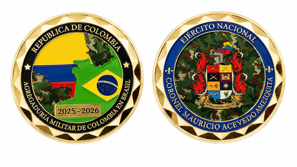 Moneda Agregaduría Militar de Colombia en Brasil