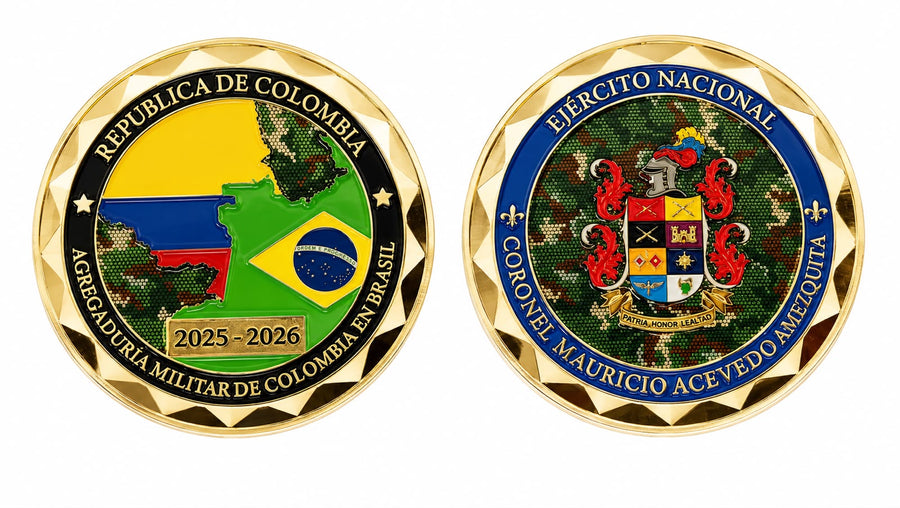 Moneda Agregaduría Militar de Colombia en Brasil