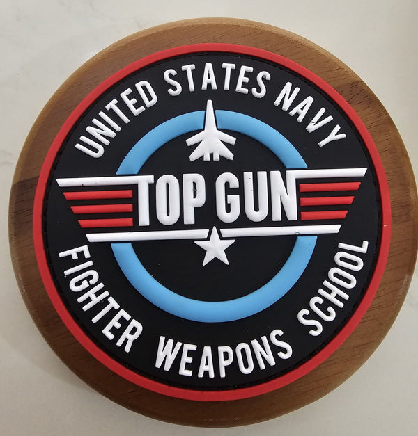 Parche Top Gun United States Navy en PVC con Velcro